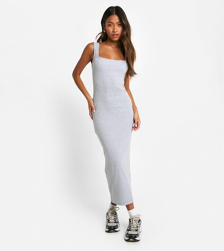 grey midaxi dress Grey Gathered Sequin Midaxi Dress for Effortless Elegance