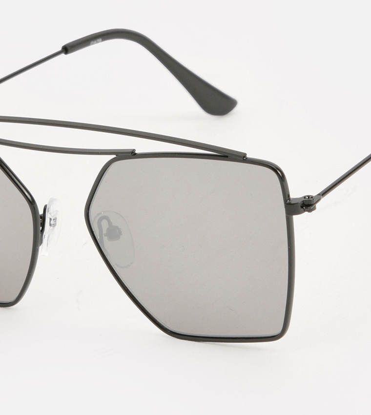Asymmetric Aviator Sunglasses