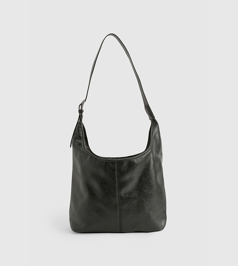 Western Buckle Slouchy Tote Bag