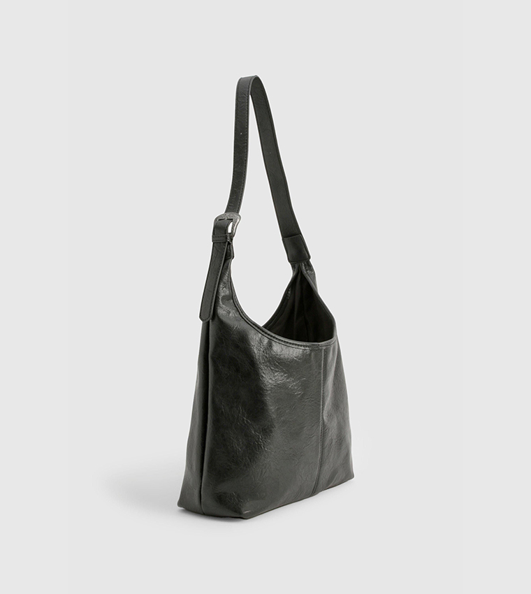Western Buckle Slouchy Tote Bag