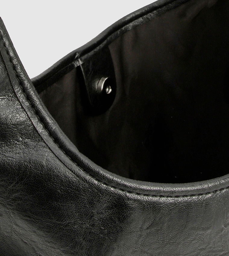 Western Buckle Slouchy Tote Bag