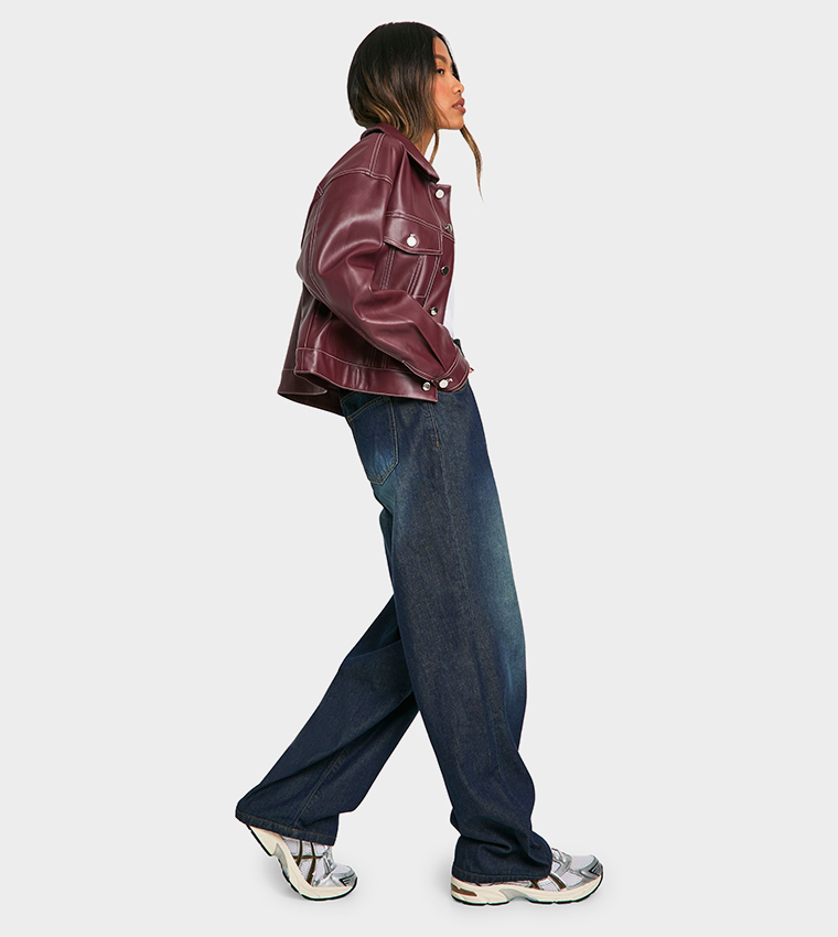 Faded High Waist Boyfriend Fit Jeans