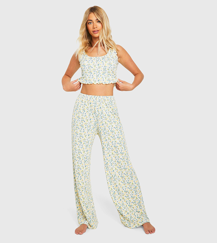 Lemon print pajamas sale