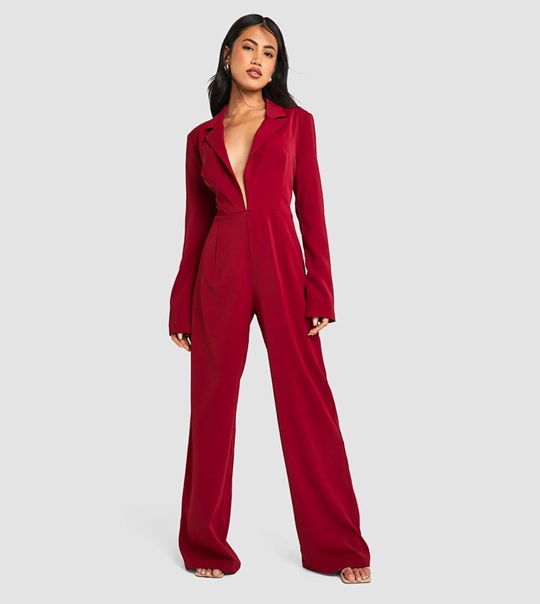 Tailored Wide Leg Jumpsuit
