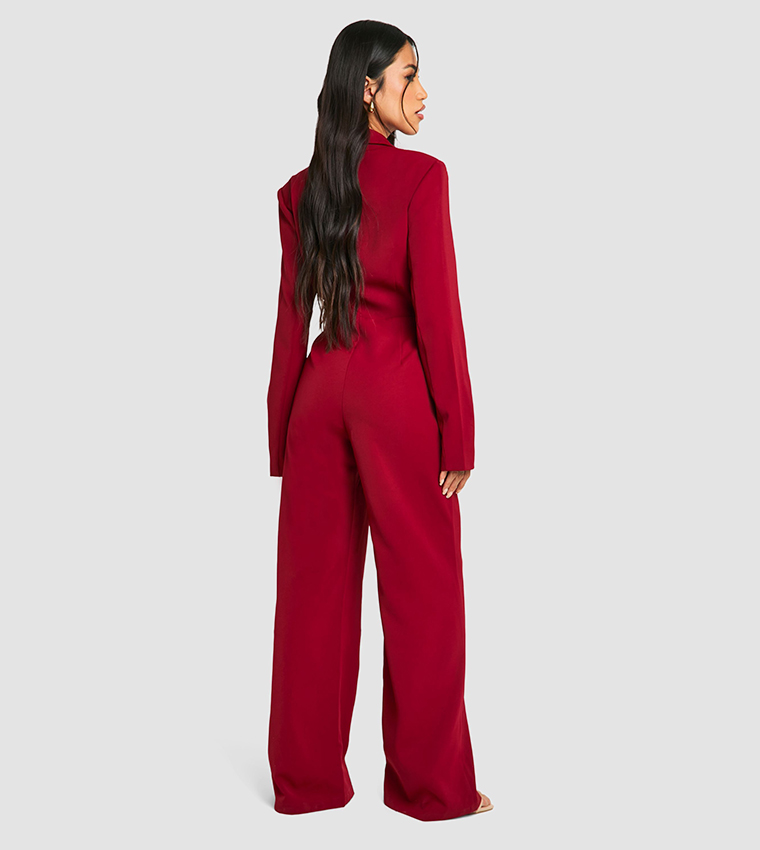 Tailored Wide Leg Jumpsuit