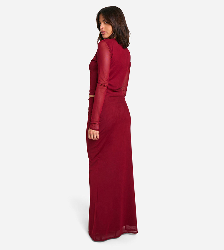 Oversized High Waist Mesh Skirt main image 0