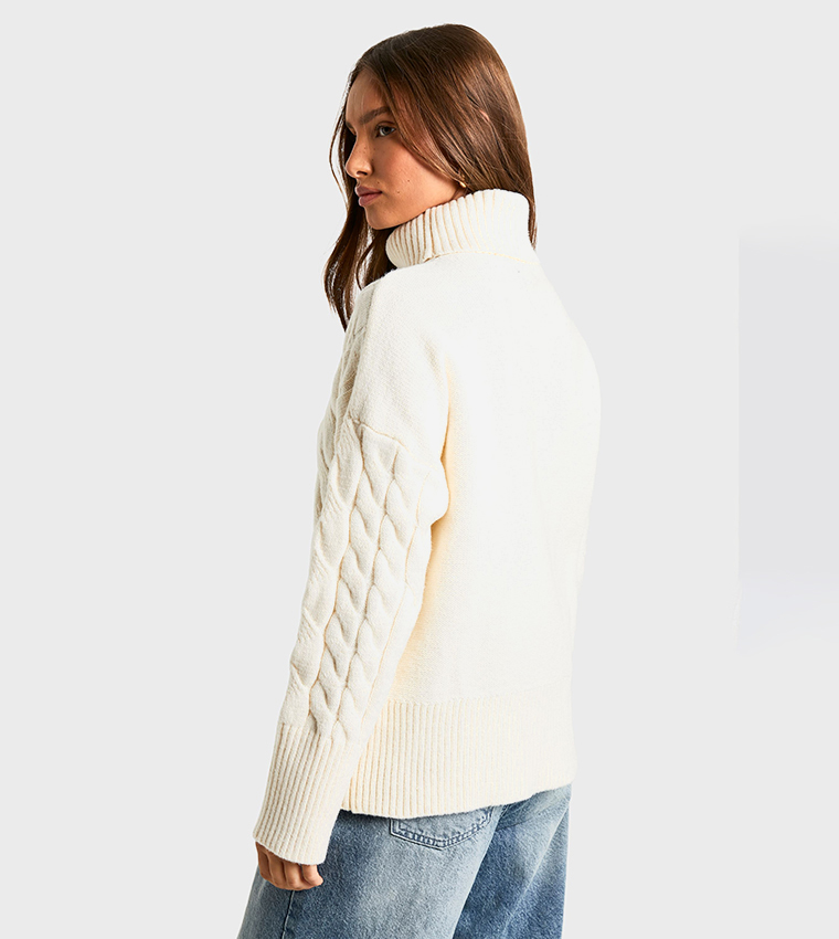 جمبر بياقة ملفوفة 