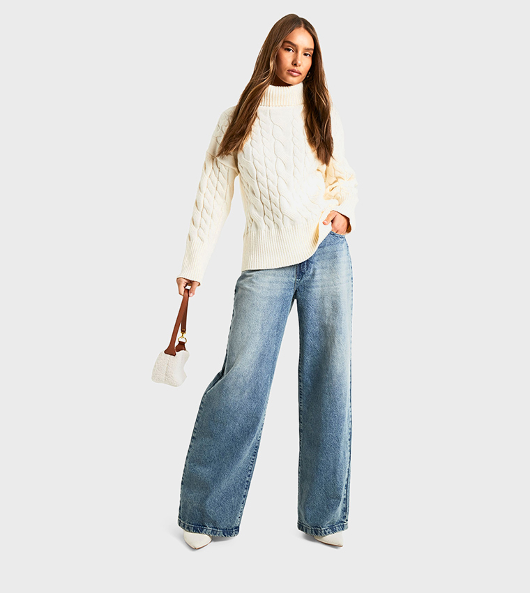 جمبر بياقة ملفوفة 