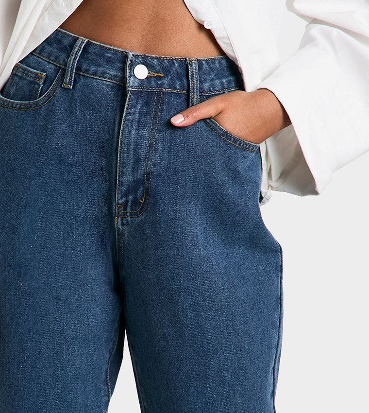 Tall Basics High Waist Mom Fit Jeans