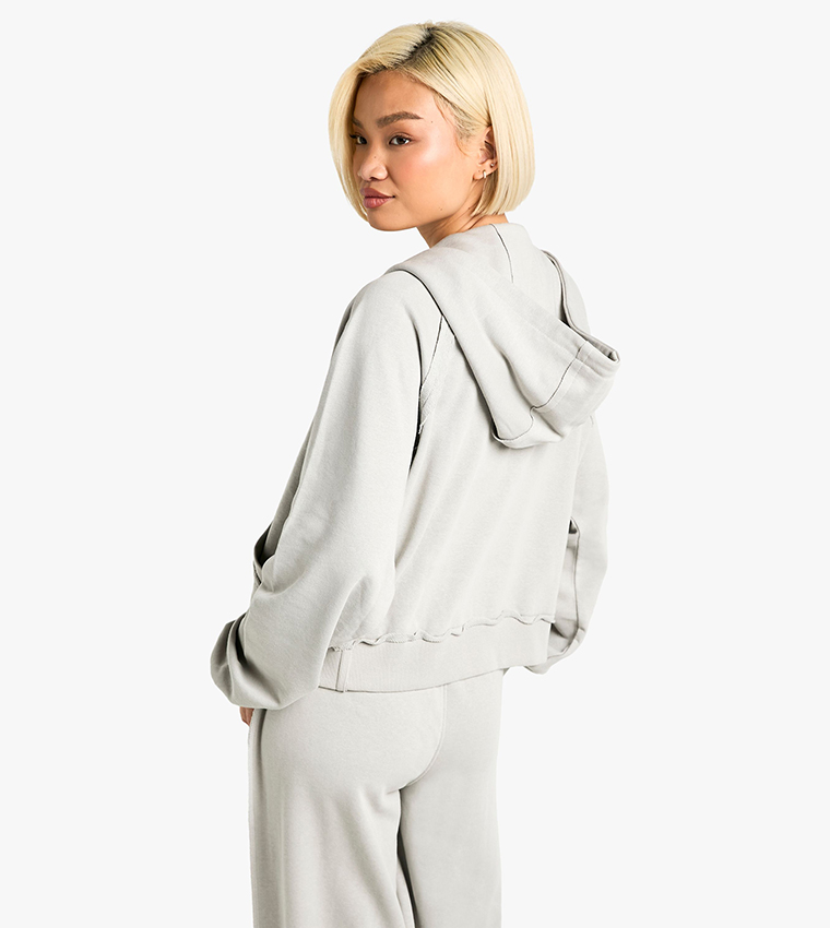 Deconstructed Oversized Hooded Jacket