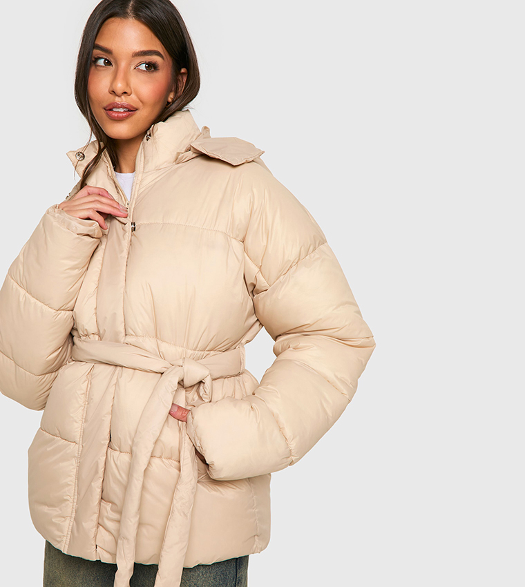 Belted Puffer Jacket