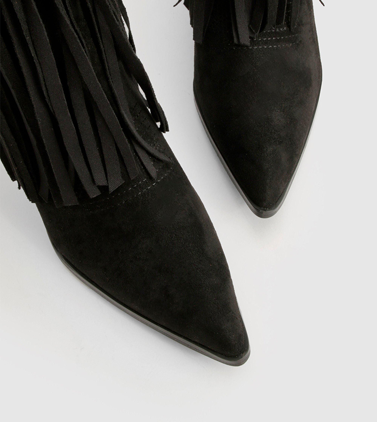 Western Style Tassel Detail Cowboy Boots