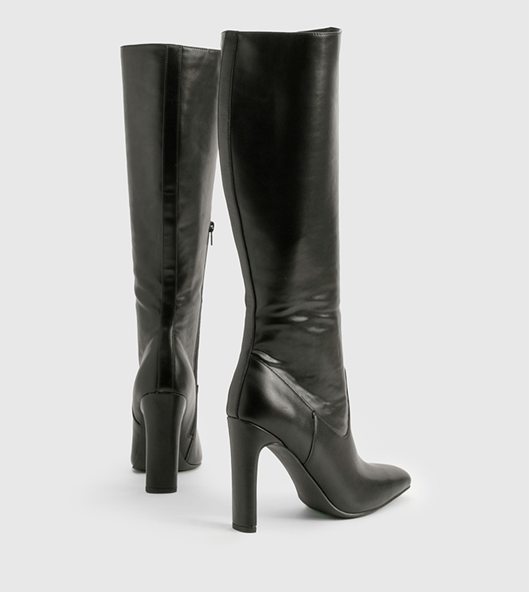 Pointed Toe Knee High Boots