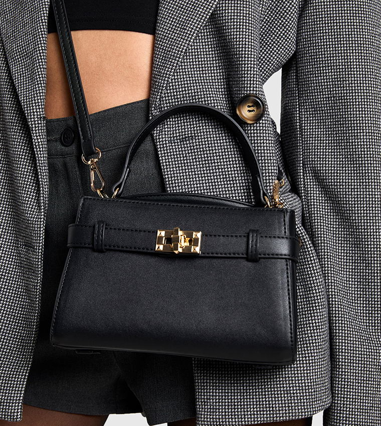 Buckle Strap Detail Crossbody Bag