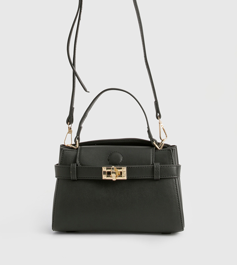 Buckle Strap Detail Crossbody Bag