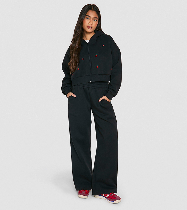 Boohoo tracksuit black sale