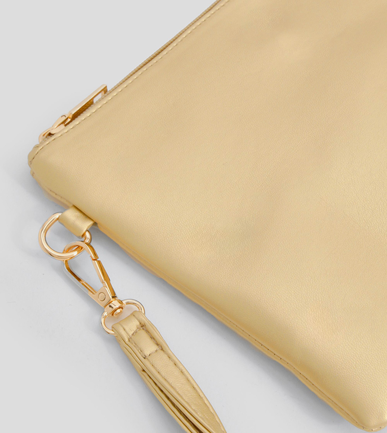 Soldi Zip Closure Clutch Bag