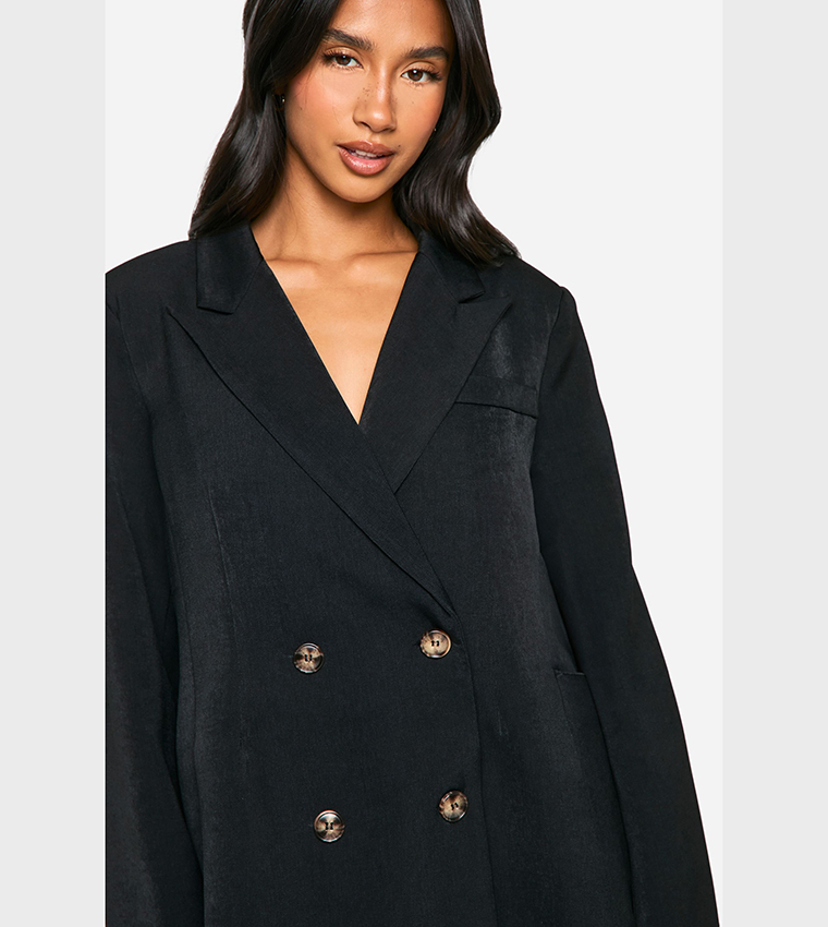 Petite Double Breasted Blazer