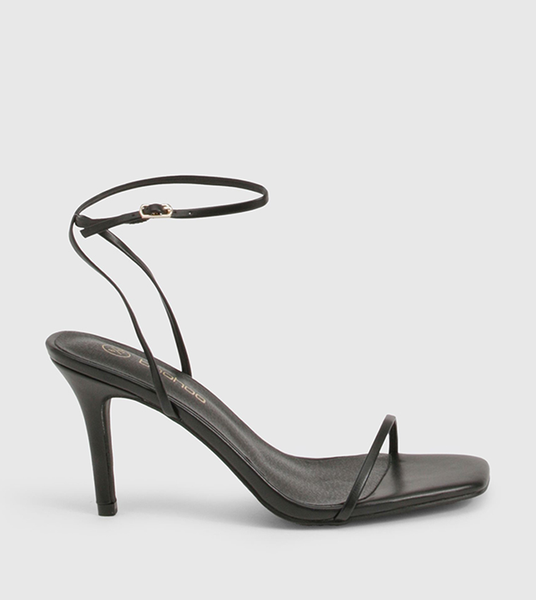 Low Stiletto Heel Sandals