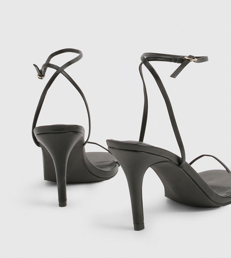 Low Stiletto Heel Sandals