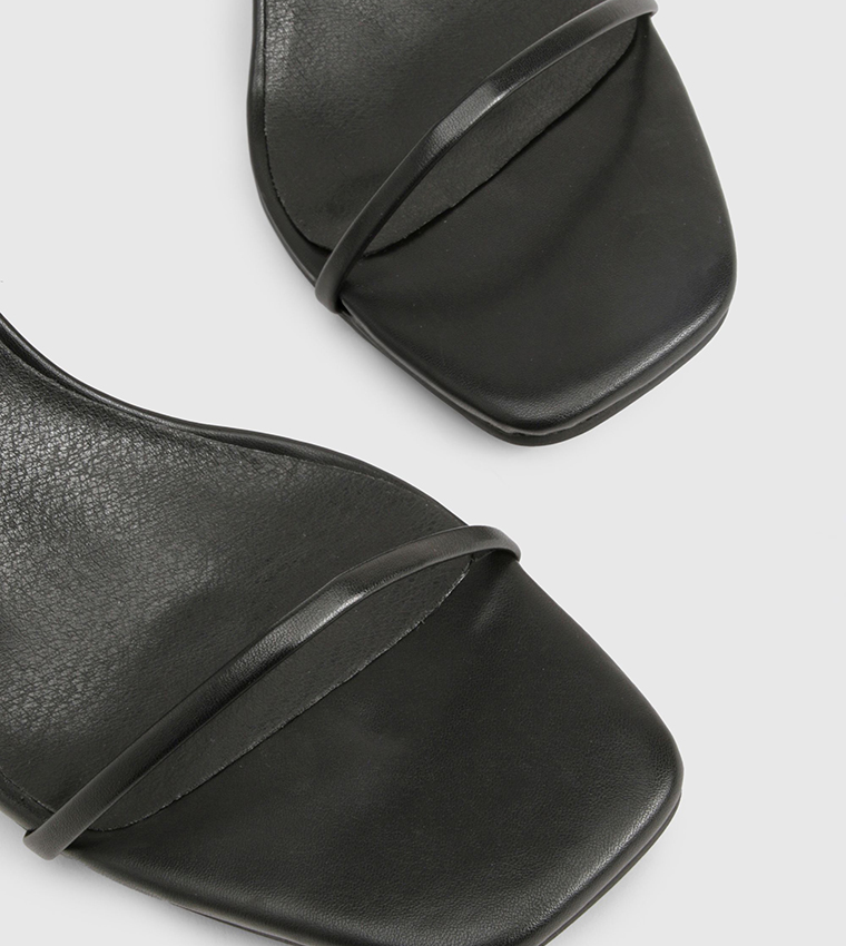 Low Stiletto Heel Sandals