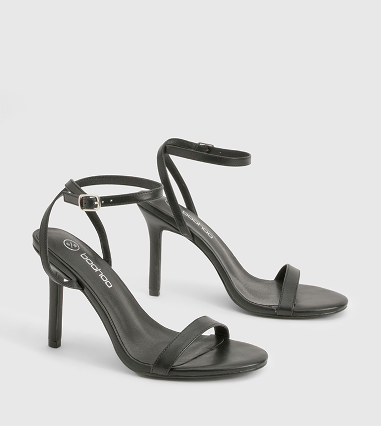 Wide Fit Ankle Strap Heeled Sandals