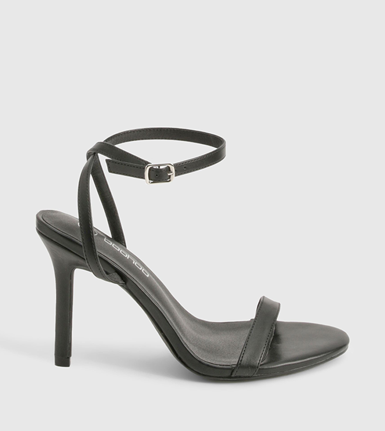 Wide Fit Ankle Strap Heeled Sandals