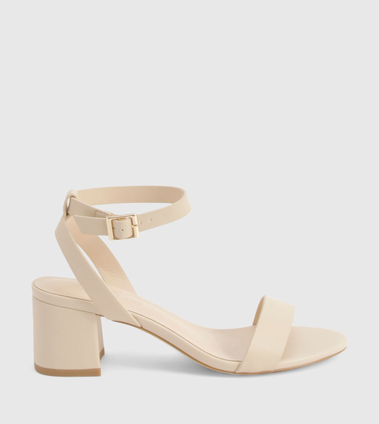 Ankle Strap Wide Fit Heeled Sandals