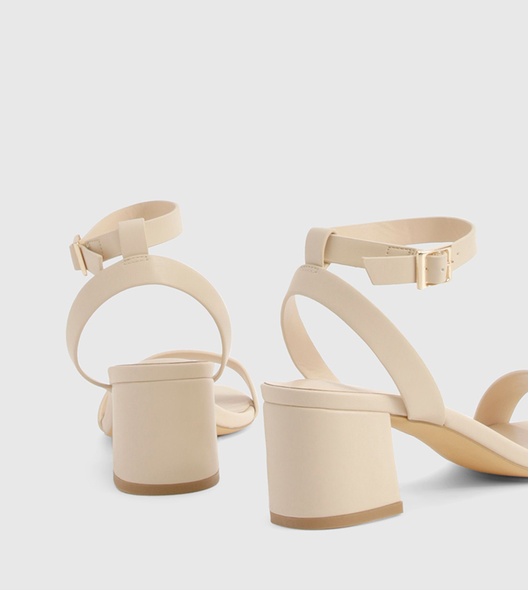 Ankle Strap Wide Fit Heeled Sandals