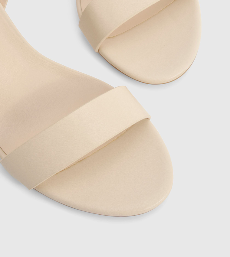 Ankle Strap Wide Fit Heeled Sandals