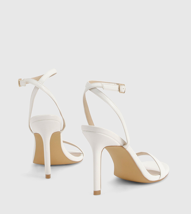 Wide Fit Ankle Strap Heeled Sandals
