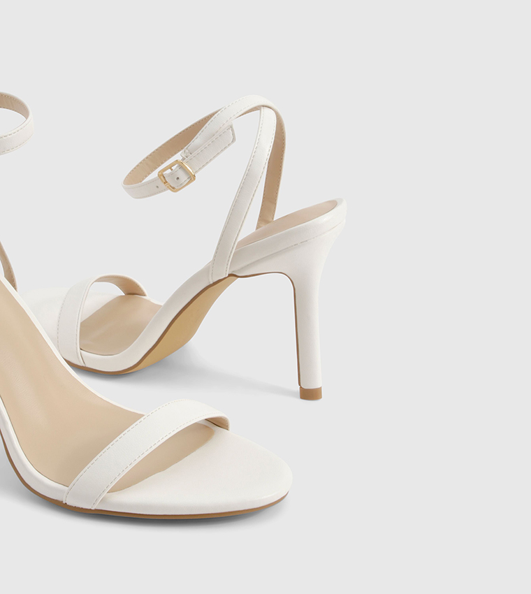 Wide Fit Ankle Strap Heeled Sandals