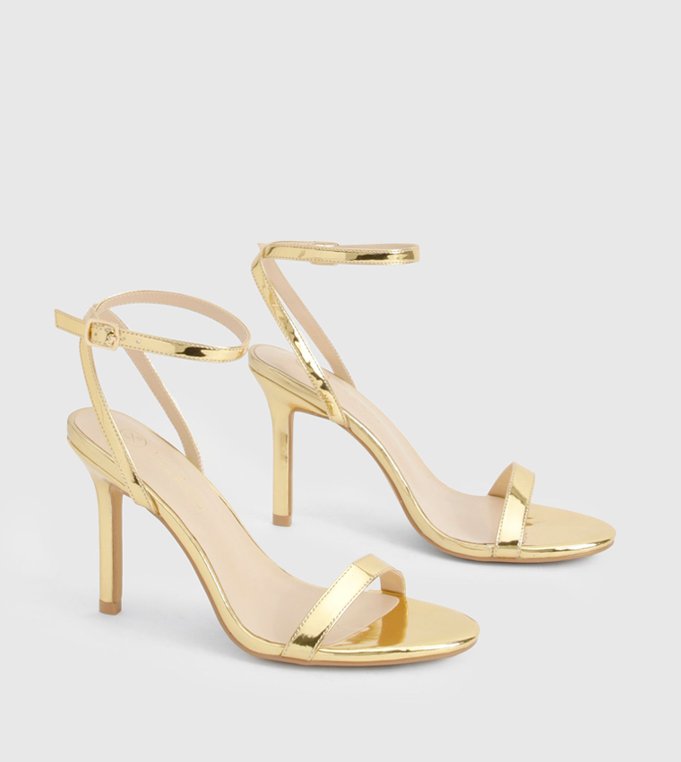 Wide Fit Metallic Heel Sandals