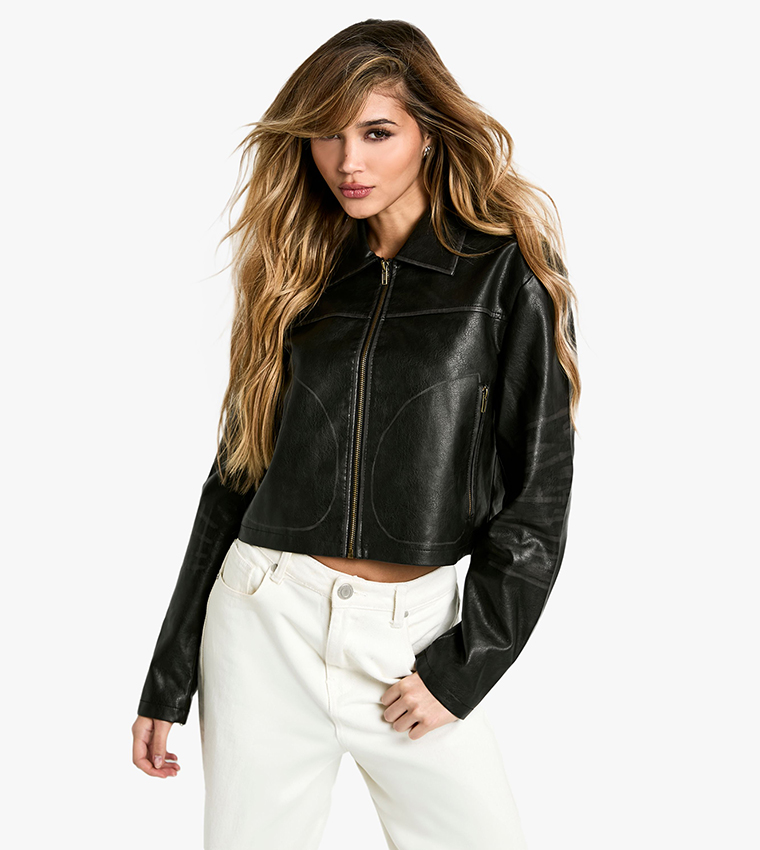 Plus Size Womens Leather Jacket Size 18 Boohoo Womens Fake Leather