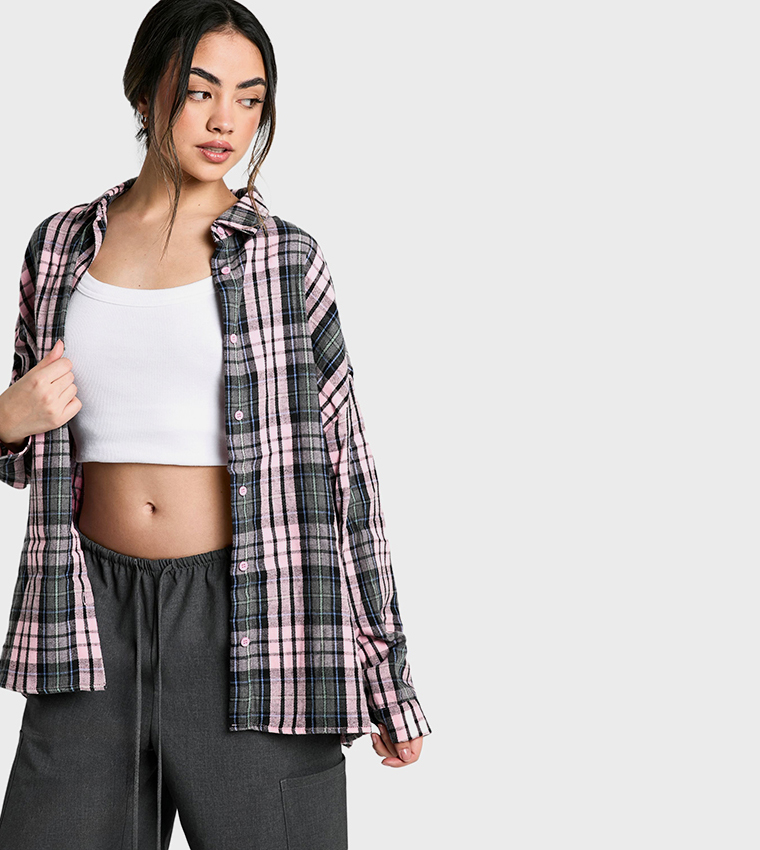Checkered Oversized Shirt
