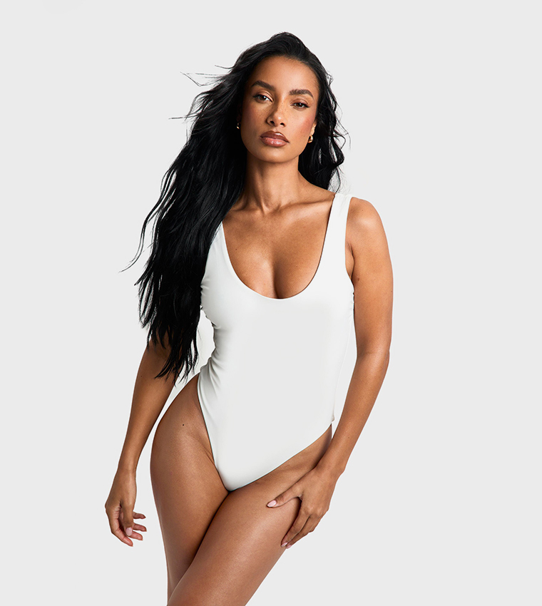 Essentials Scoop Neck Swimsuit