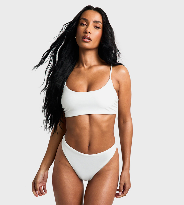Essentials Scoop Neck Bikini Top