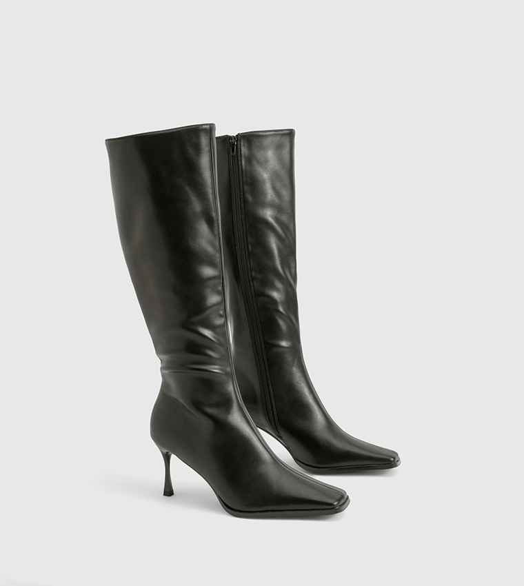 Pointed Toe Heel Knee High Boots