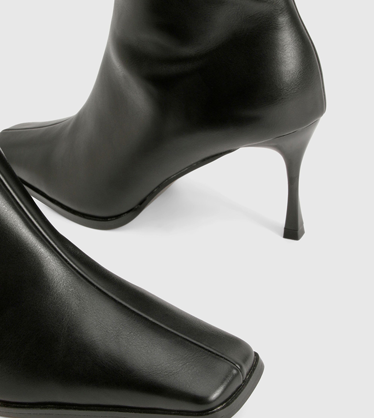 Pointed Toe Heel Knee High Boots