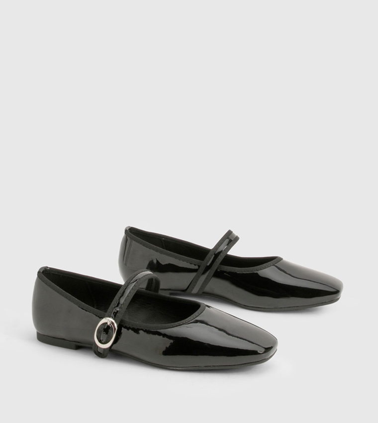Wide Fit Patent Mary Janes