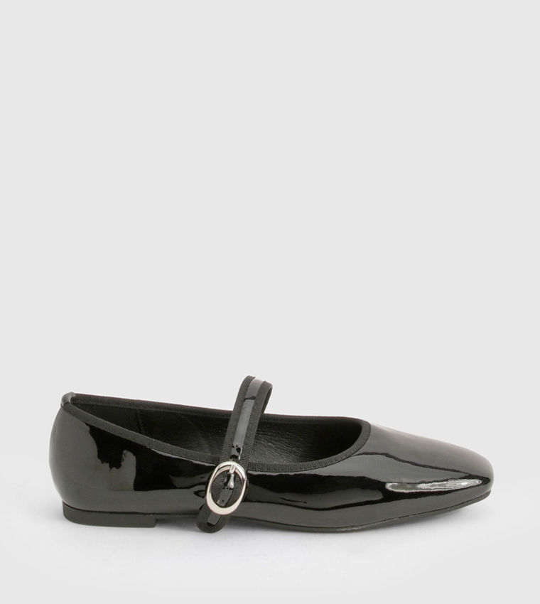 Wide Fit Patent Mary Janes