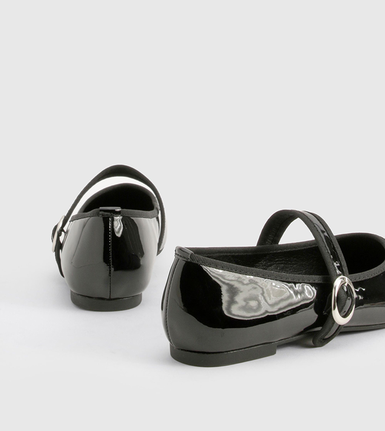 Wide Fit Patent Mary Janes