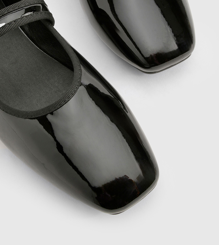 Wide Fit Patent Mary Janes