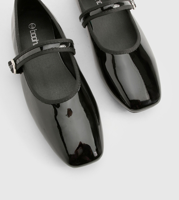 Wide Fit Patent Mary Janes