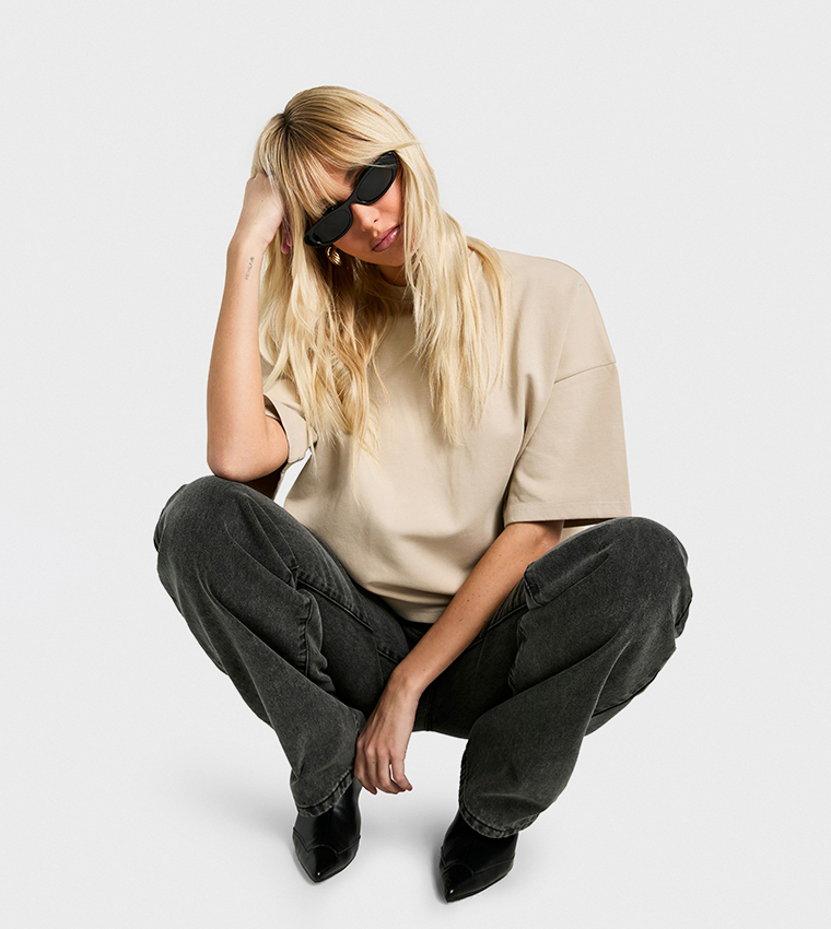 Premium Soft Touch Interlock Oversized T-Shirt