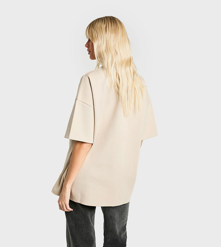 Premium Soft Touch Interlock Oversized T-Shirt