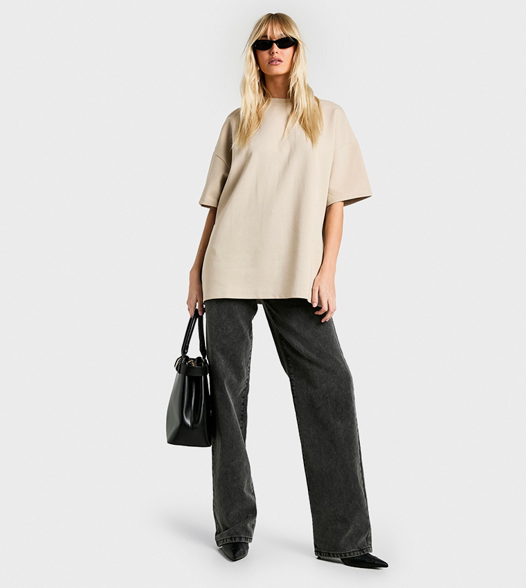 Premium Soft Touch Interlock Oversized T-Shirt