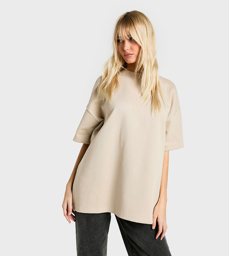 Premium Soft Touch Interlock Oversized T-Shirt