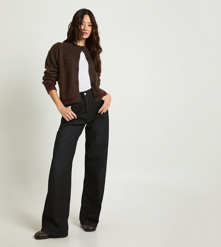 Tall Washed Wide Leg Jeans