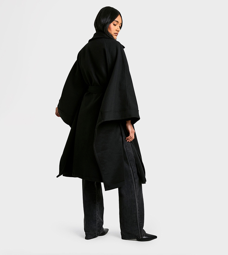 Wool Look Oversized Cape